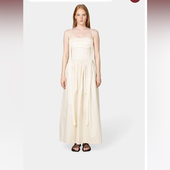 ELIN MAXI DRESS IVORY - Picture 3 of 8